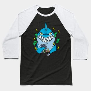 Shark Poker Player Funny Poker Gift Baseball T-Shirt